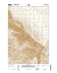 Price Creek Montana Current topographic map, 1:24000 scale, 7.5 X 7.5 Minute, Year 2014