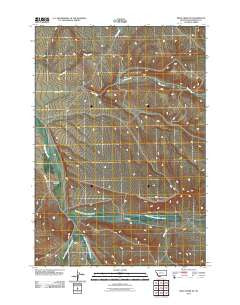 Price Creek NE Montana Historical topographic map, 1:24000 scale, 7.5 X 7.5 Minute, Year 2011