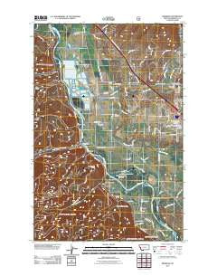 Primrose Montana Historical topographic map, 1:24000 scale, 7.5 X 7.5 Minute, Year 2011