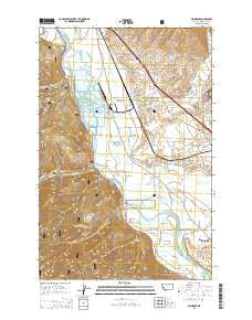 Primrose Montana Current topographic map, 1:24000 scale, 7.5 X 7.5 Minute, Year 2014