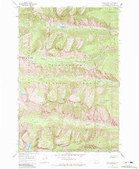 Printz Ridge Montana Historical topographic map, 1:24000 scale, 7.5 X 7.5 Minute, Year 1966