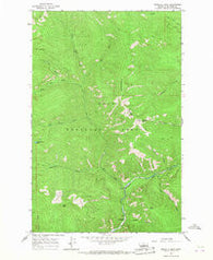 Priscilla Peak Montana Historical topographic map, 1:24000 scale, 7.5 X 7.5 Minute, Year 1964