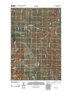 Progress Montana Historical topographic map, 1:24000 scale, 7.5 X 7.5 Minute, Year 2011