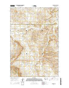 Progress Montana Current topographic map, 1:24000 scale, 7.5 X 7.5 Minute, Year 2014