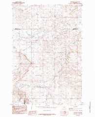 Progress Montana Historical topographic map, 1:24000 scale, 7.5 X 7.5 Minute, Year 1985
