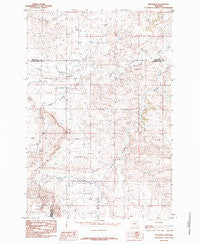 Progress Montana Historical topographic map, 1:24000 scale, 7.5 X 7.5 Minute, Year 1985