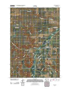 Pryor Montana Historical topographic map, 1:24000 scale, 7.5 X 7.5 Minute, Year 2011