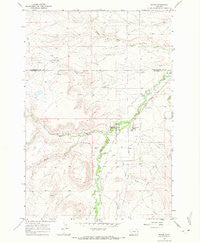 Pryor Montana Historical topographic map, 1:24000 scale, 7.5 X 7.5 Minute, Year 1967