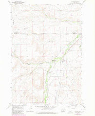 Pryor Montana Historical topographic map, 1:24000 scale, 7.5 X 7.5 Minute, Year 1967