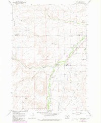 Pryor Montana Historical topographic map, 1:24000 scale, 7.5 X 7.5 Minute, Year 1967
