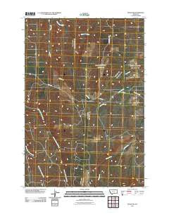 Pryor NW Montana Historical topographic map, 1:24000 scale, 7.5 X 7.5 Minute, Year 2011