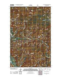 Pulpit Mountain Montana Historical topographic map, 1:24000 scale, 7.5 X 7.5 Minute, Year 2011