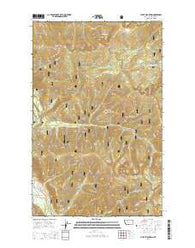Pulpit Mountain Montana Current topographic map, 1:24000 scale, 7.5 X 7.5 Minute, Year 2014
