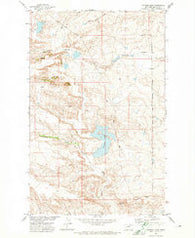 Putnam Lake Montana Historical topographic map, 1:24000 scale, 7.5 X 7.5 Minute, Year 1971