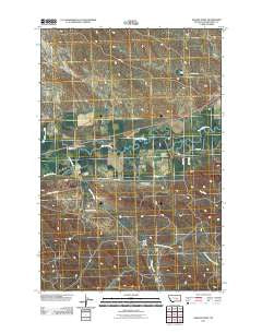 Queens Point Montana Historical topographic map, 1:24000 scale, 7.5 X 7.5 Minute, Year 2011