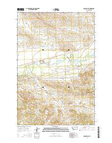 Queens Point Montana Current topographic map, 1:24000 scale, 7.5 X 7.5 Minute, Year 2014