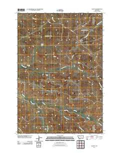 Quietus Montana Historical topographic map, 1:24000 scale, 7.5 X 7.5 Minute, Year 2011