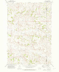 Quietus Montana Historical topographic map, 1:24000 scale, 7.5 X 7.5 Minute, Year 1972