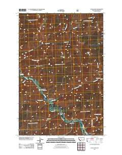 Quigg Peak Montana Historical topographic map, 1:24000 scale, 7.5 X 7.5 Minute, Year 2011