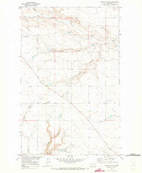 Quigley Coulee Montana Historical topographic map, 1:24000 scale, 7.5 X 7.5 Minute, Year 1970