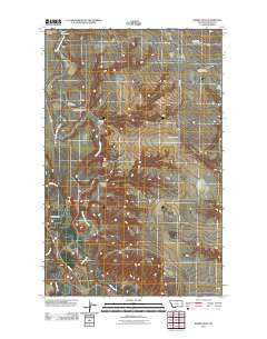 Rabbit Hills Montana Historical topographic map, 1:24000 scale, 7.5 X 7.5 Minute, Year 2011