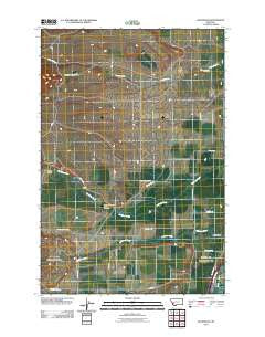Racetrack Montana Historical topographic map, 1:24000 scale, 7.5 X 7.5 Minute, Year 2011