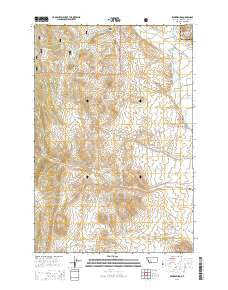 Radersburg Montana Current topographic map, 1:24000 scale, 7.5 X 7.5 Minute, Year 2014