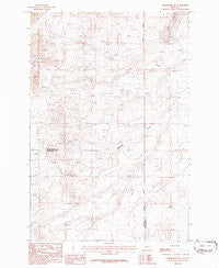 Radersburg SW Montana Historical topographic map, 1:24000 scale, 7.5 X 7.5 Minute, Year 1986