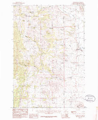 Radersburg Montana Historical topographic map, 1:24000 scale, 7.5 X 7.5 Minute, Year 1986