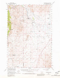 Radersburg Montana Historical topographic map, 1:62500 scale, 15 X 15 Minute, Year 1949