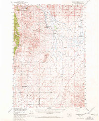 Radersburg Montana Historical topographic map, 1:62500 scale, 15 X 15 Minute, Year 1949
