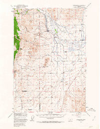 Radersburg Montana Historical topographic map, 1:62500 scale, 15 X 15 Minute, Year 1949