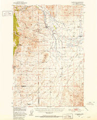 Radersburg Montana Historical topographic map, 1:62500 scale, 15 X 15 Minute, Year 1949