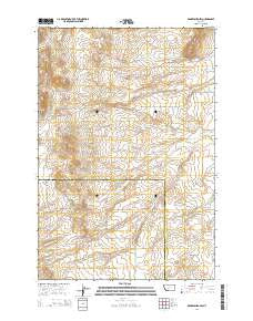 Radersburg SW Montana Current topographic map, 1:24000 scale, 7.5 X 7.5 Minute, Year 2014