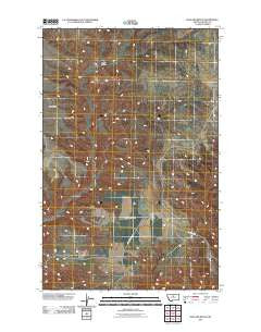 Ragland Bench Montana Historical topographic map, 1:24000 scale, 7.5 X 7.5 Minute, Year 2011