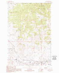 Ramsay Montana Historical topographic map, 1:24000 scale, 7.5 X 7.5 Minute, Year 1989