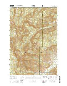 Ramshorn Peak Montana Current topographic map, 1:24000 scale, 7.5 X 7.5 Minute, Year 2014