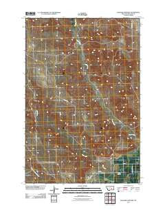 Rancher Cemetery Montana Historical topographic map, 1:24000 scale, 7.5 X 7.5 Minute, Year 2011