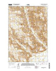 Rancher Cemetery Montana Current topographic map, 1:24000 scale, 7.5 X 7.5 Minute, Year 2014