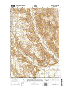 Rancher Cemetery Montana Current topographic map, 1:24000 scale, 7.5 X 7.5 Minute, Year 2014