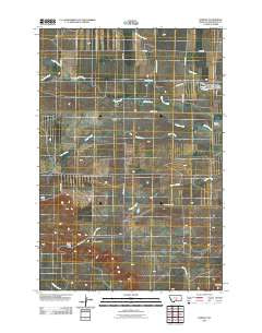 Rapelje Montana Historical topographic map, 1:24000 scale, 7.5 X 7.5 Minute, Year 2011