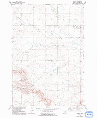 Rapelje Montana Historical topographic map, 1:24000 scale, 7.5 X 7.5 Minute, Year 1956