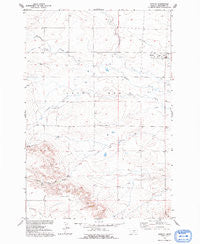 Rapelje Montana Historical topographic map, 1:24000 scale, 7.5 X 7.5 Minute, Year 1956