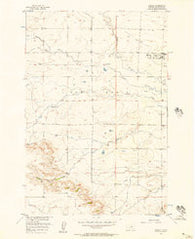 Rapelje Montana Historical topographic map, 1:24000 scale, 7.5 X 7.5 Minute, Year 1956