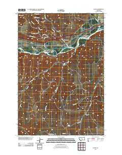 Rapids Montana Historical topographic map, 1:24000 scale, 7.5 X 7.5 Minute, Year 2011