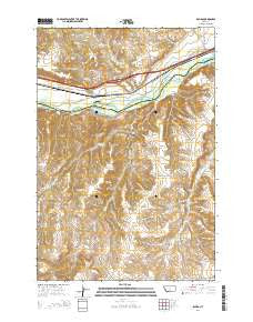 Rapids Montana Current topographic map, 1:24000 scale, 7.5 X 7.5 Minute, Year 2014