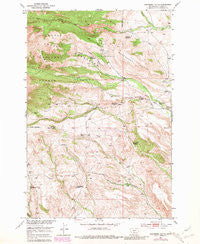 Raspberry Butte Montana Historical topographic map, 1:24000 scale, 7.5 X 7.5 Minute, Year 1951