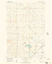 Rattlesnake Butte Montana Historical topographic map, 1:24000 scale, 7.5 X 7.5 Minute, Year 1956