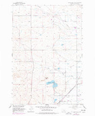 Rattlesnake Butte Montana Historical topographic map, 1:24000 scale, 7.5 X 7.5 Minute, Year 1956
