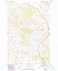 Rattlesnake Mountain Montana Historical topographic map, 1:24000 scale, 7.5 X 7.5 Minute, Year 1962